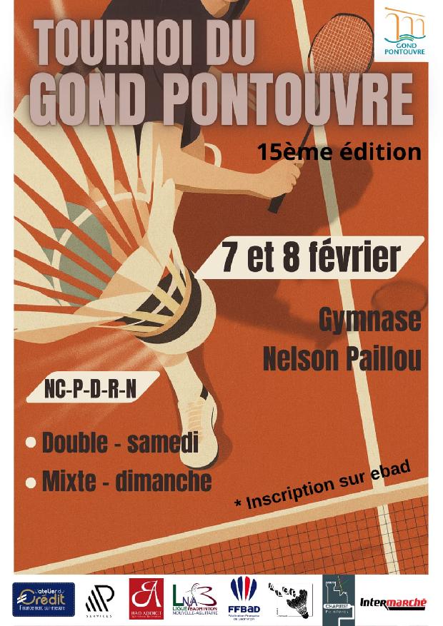15ème Tournoi de Double Senior de Gond Pontouvre
